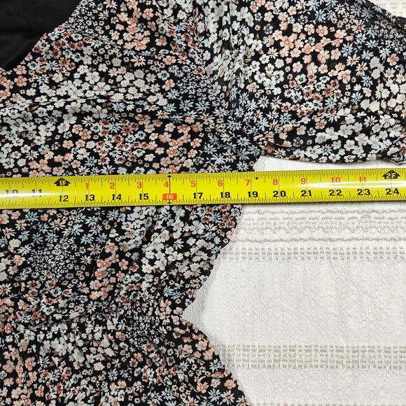 Perception Concept Floral Peplum Blouse XL lightweight new lined sheer - Picture 4 of 9